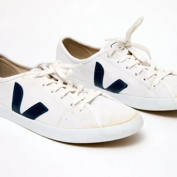 Veja White Canvas Shoe - New - Mens 8 - Picture 2 of 5